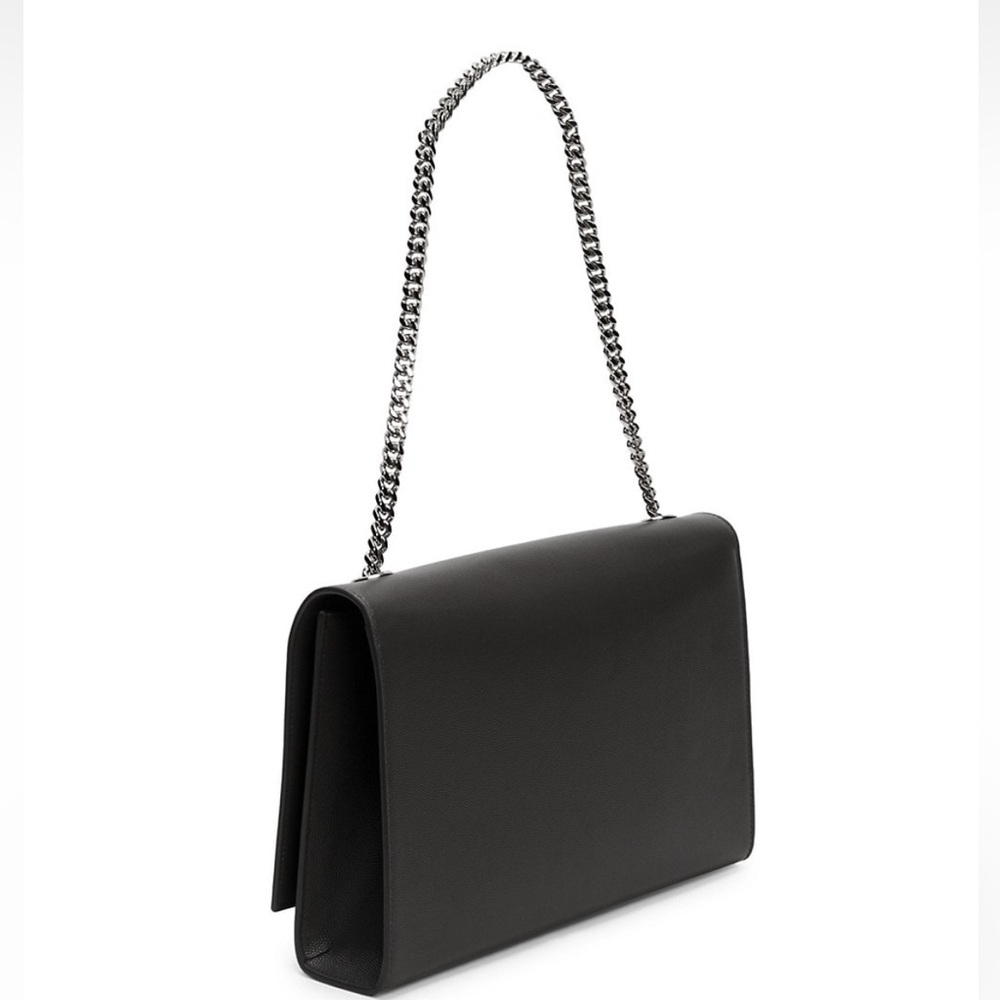 SAINT LAURENT Kate Medium Chain Bag In Grain De Poudre Embossed Leather - Picture 5 of 5